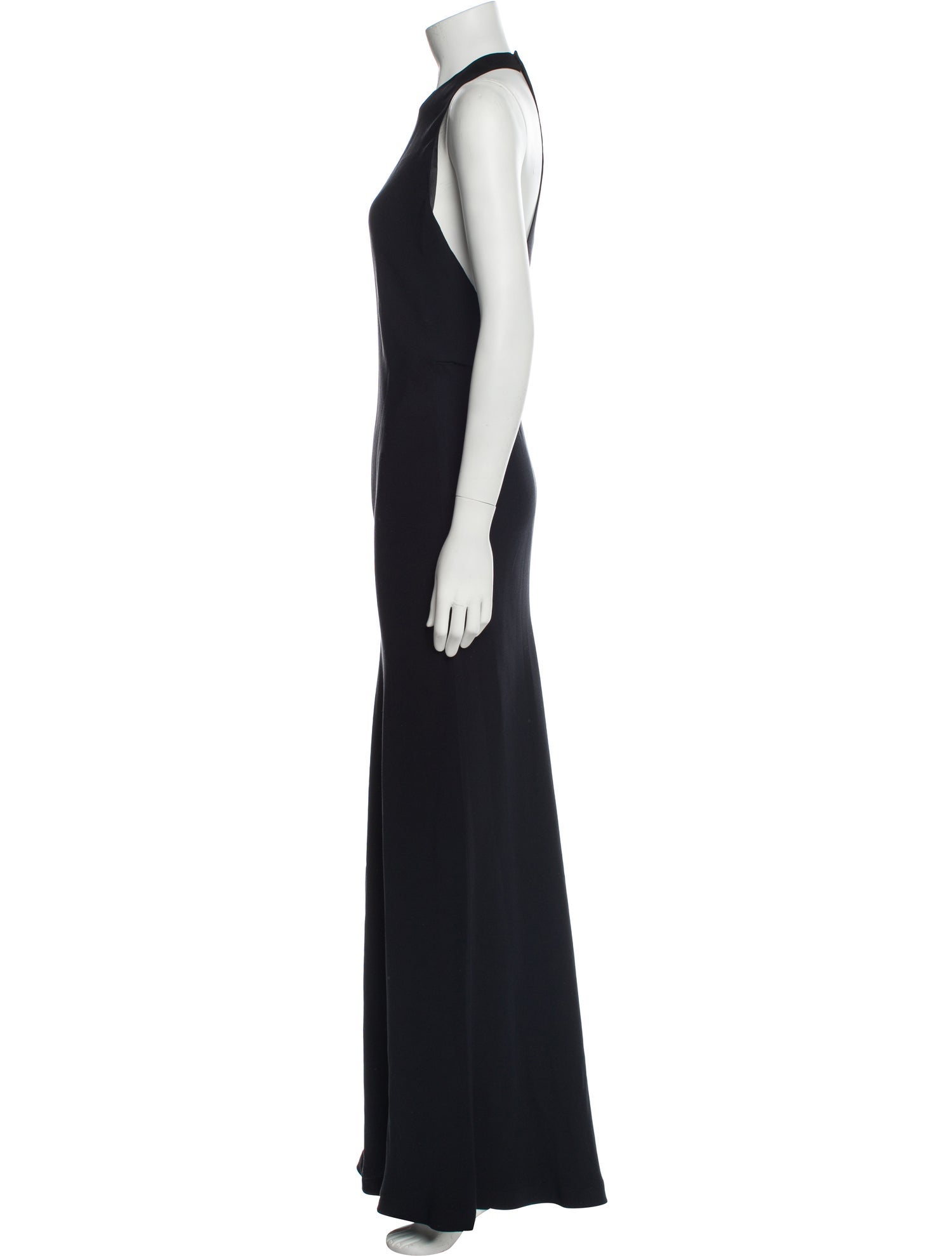 Ralph Lauren Black Label Cashmere Long Dress - Black Dresses, Clothing ...