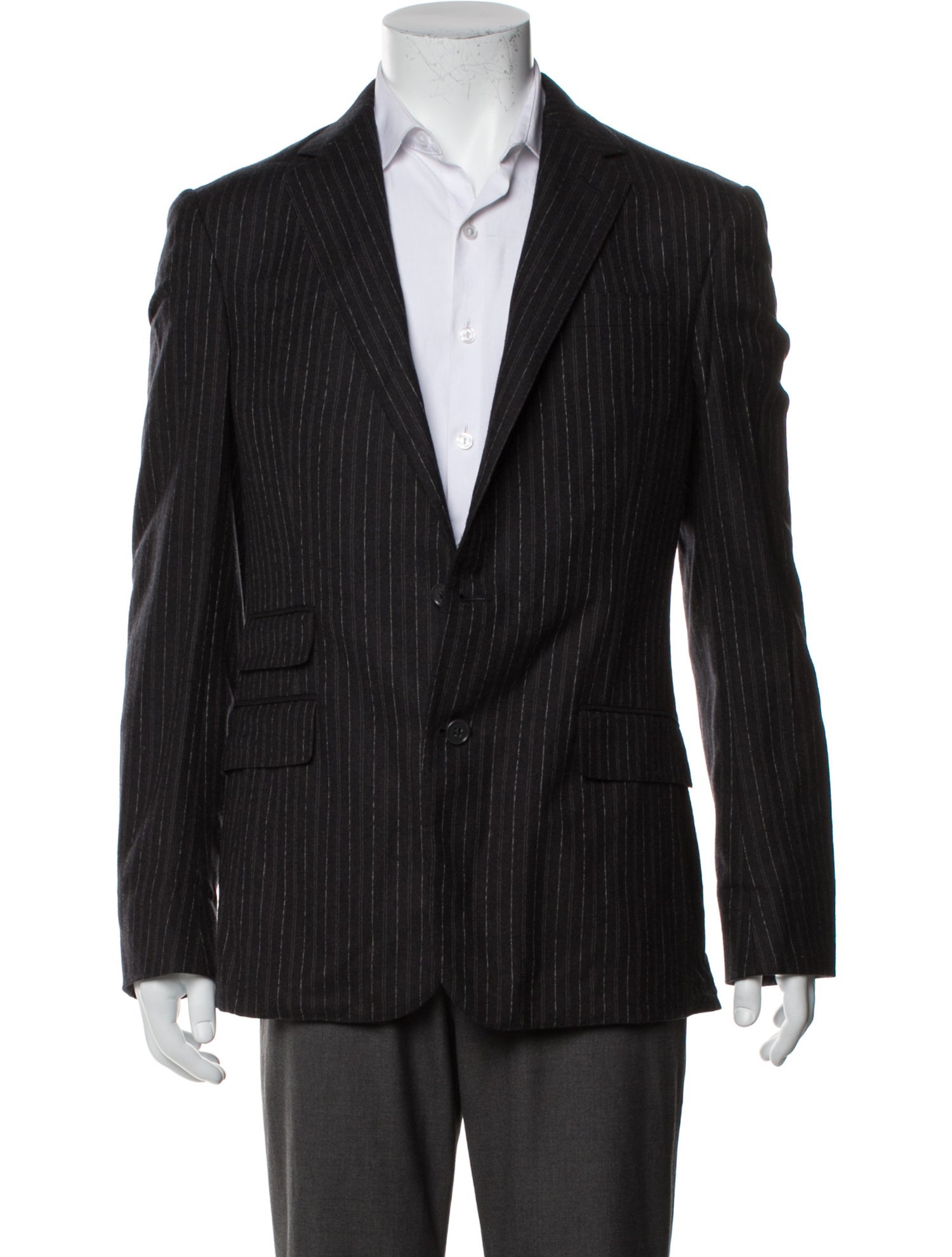 Ralph Lauren Purple Label Wool Striped Blazer