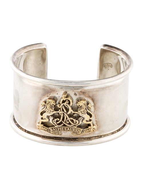 Ralph Lauren Purple Label Crest Cuff Bracelet