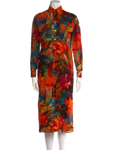 Ralph Lauren Collection Dresses Floral Print Long Dress US 0 | XS