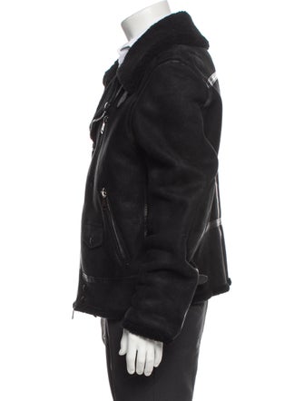 Ralph Lauren Purple Label Shearling Moto Jacket