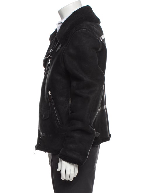 Ralph Lauren Purple Label Shearling Moto Jacket