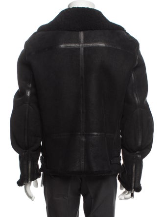 Ralph Lauren Purple Label Shearling Moto Jacket