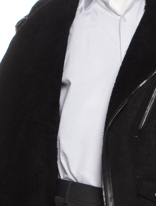 Ralph Lauren Purple Label Shearling Moto Jacket