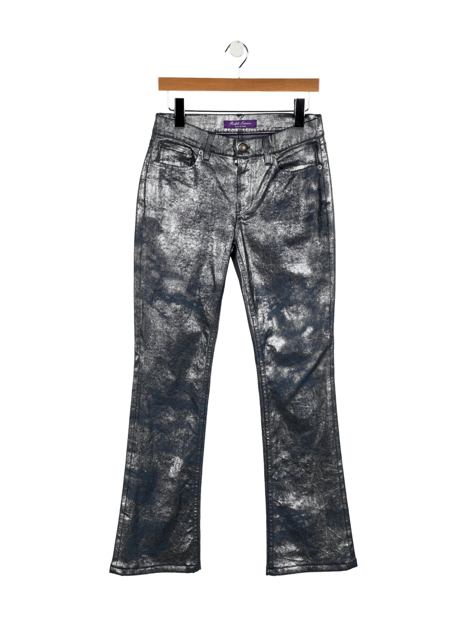 Ralph Lauren Collection Mid-Rise Wide Leg Jeans