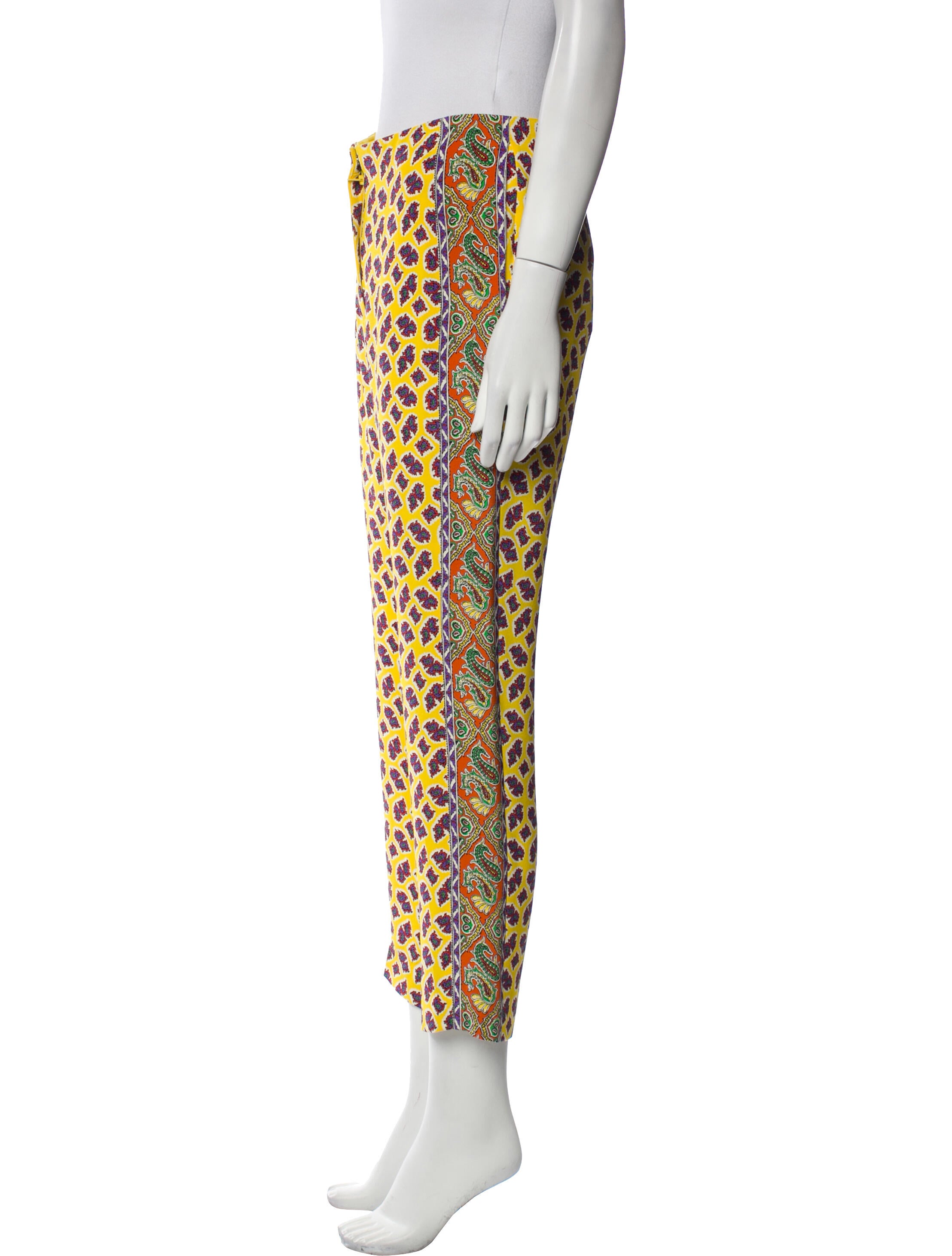 Ralph Lauren Purple Label Silk Straight Leg Pants