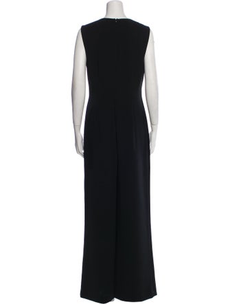 Ralph Lauren Collection Wool V-Neck Jumpsuit