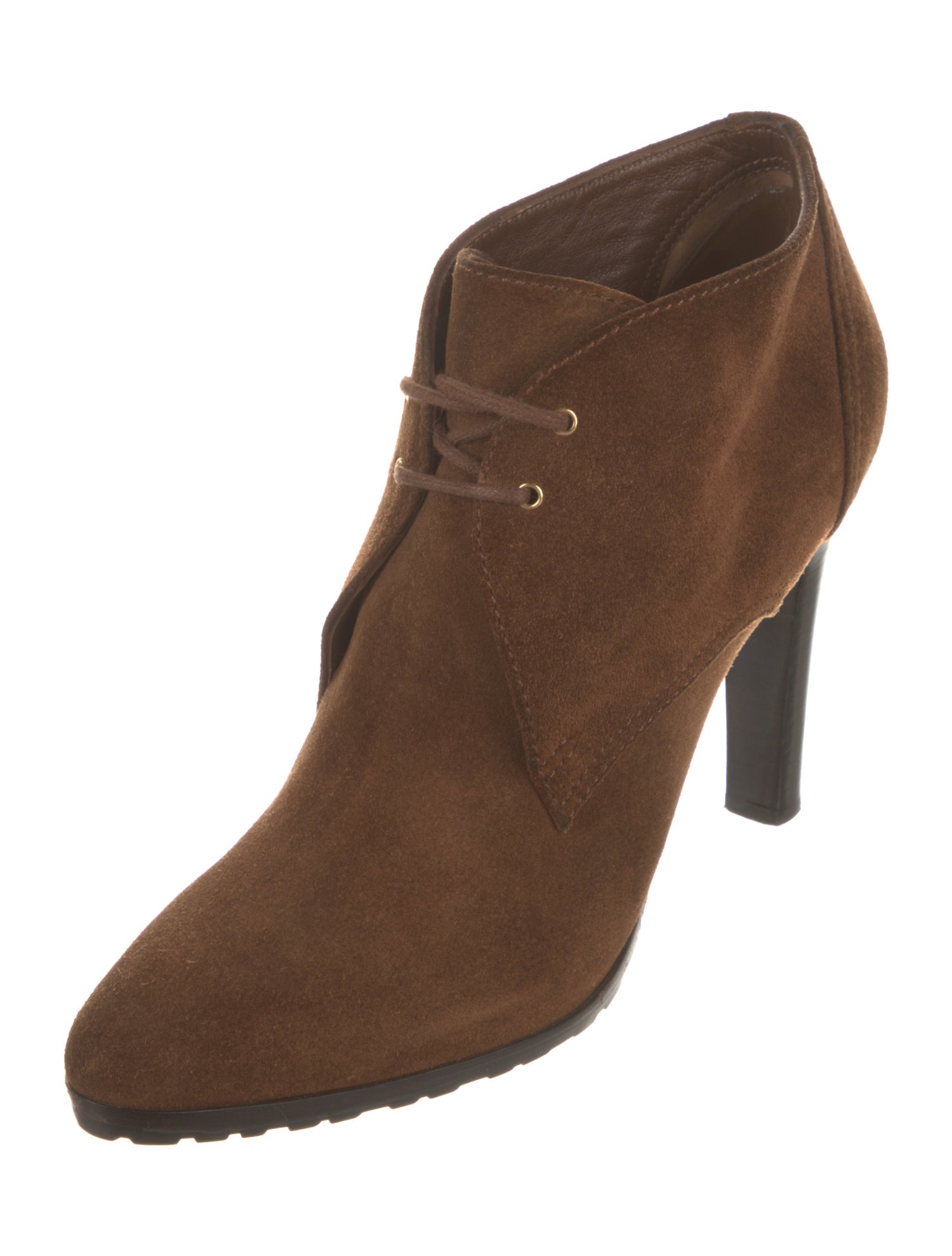 Ralph Lauren Purple Label Suede Lace-Up Boots