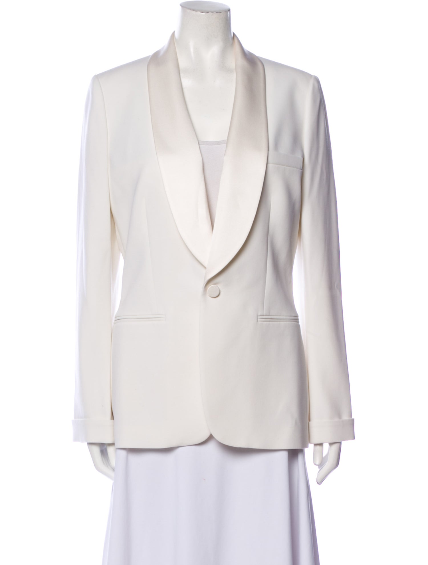 Pre-Owned - Ralph Lauren Purple Label - Velvet Collar Pinstripe Women's Blazer