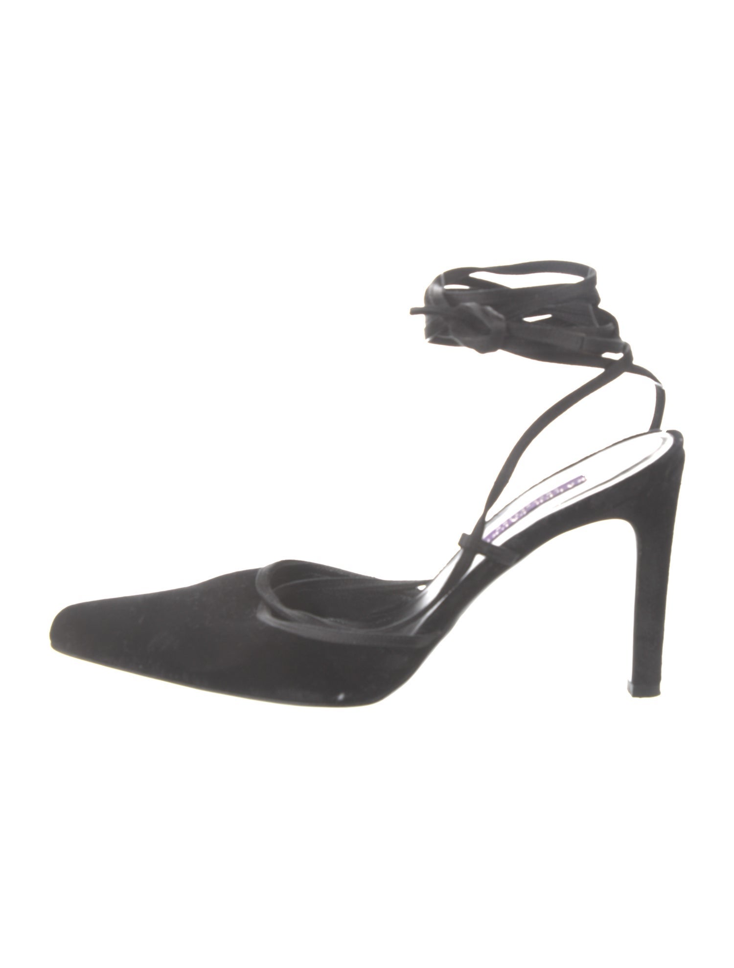 Ralph Lauren Purple Label Suede Slingback Pumps