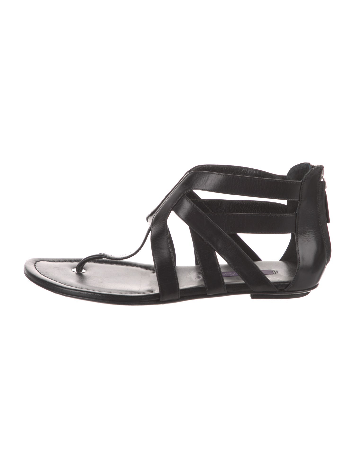 Ralph Lauren Purple Label Leather Gladiator Sandals