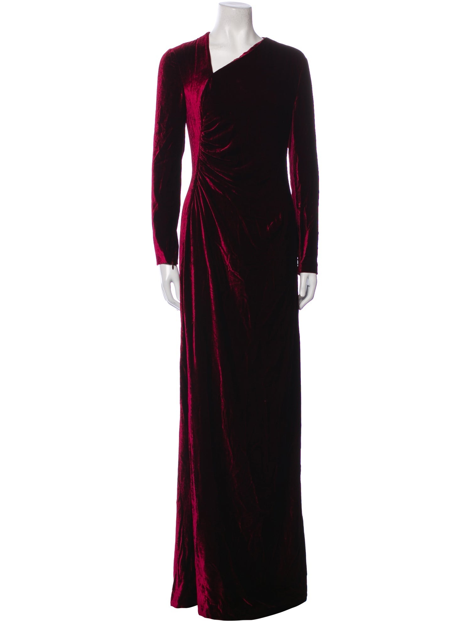 Ralph Lauren Purple Label One-Shoulder Long Dress