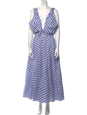 Ralph Lauren Purple Label Striped Long Dress