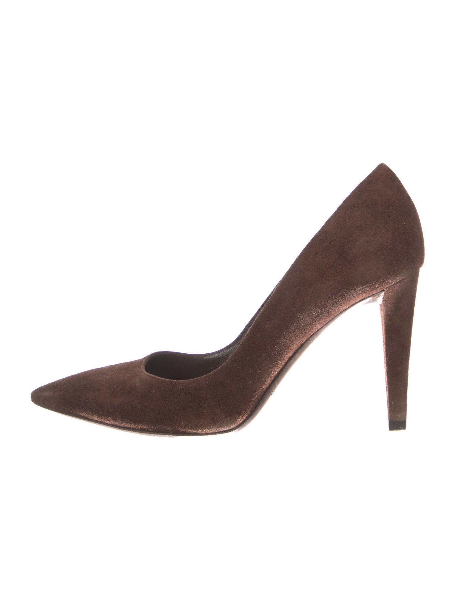 Ralph Lauren Purple Label Suede D'Orsay Pumps
