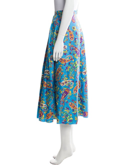 Ralph Lauren Purple Label Silk Midi Length Skirt