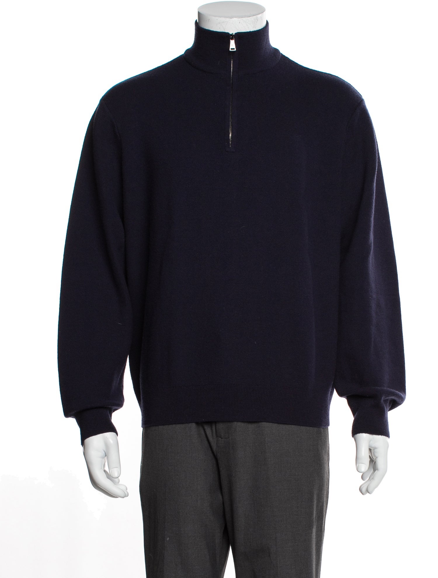Ralph Lauren Purple Label Wool Mock Neck Pullover