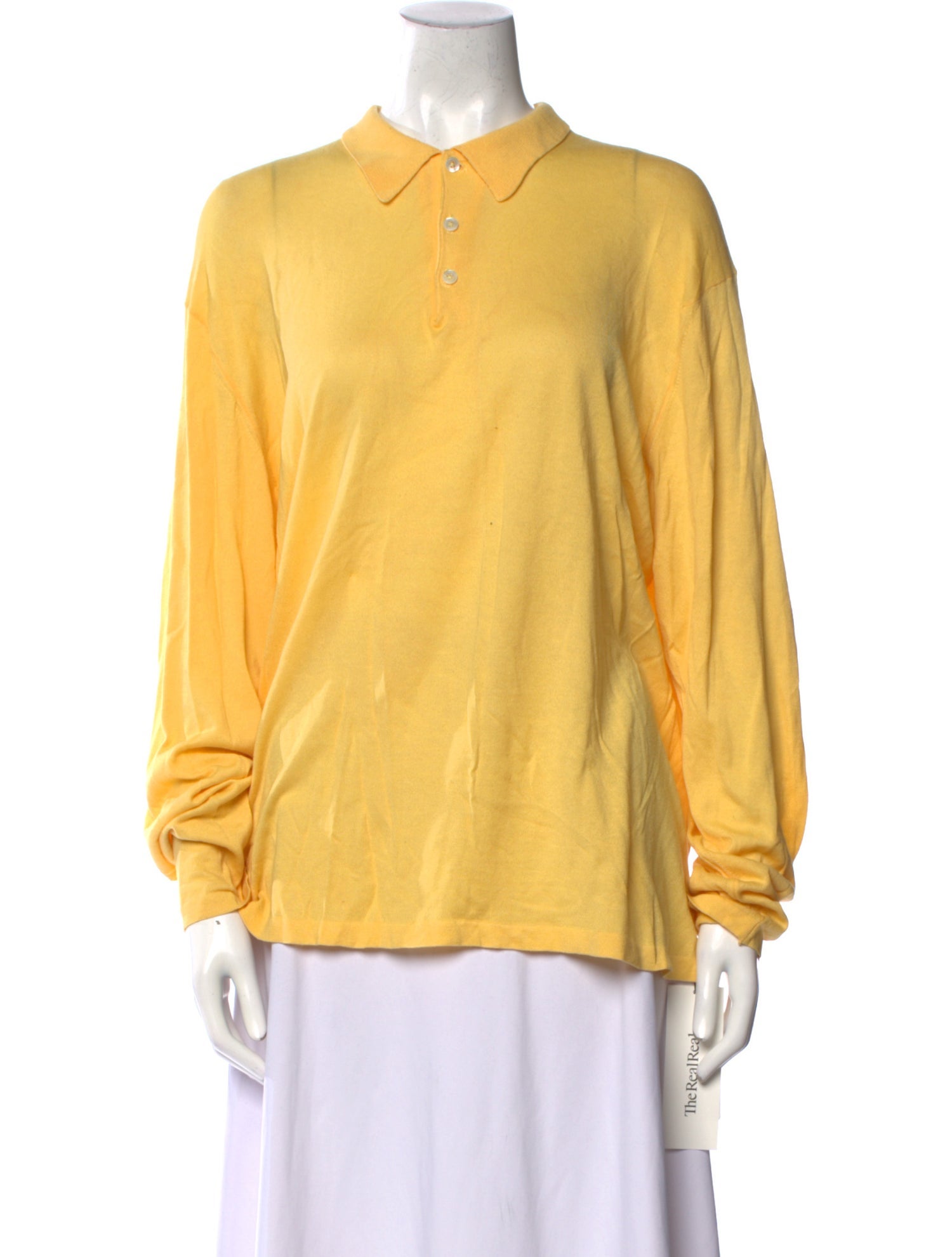 Ralph Lauren Collection V-Neck Long Sleeve Blouse