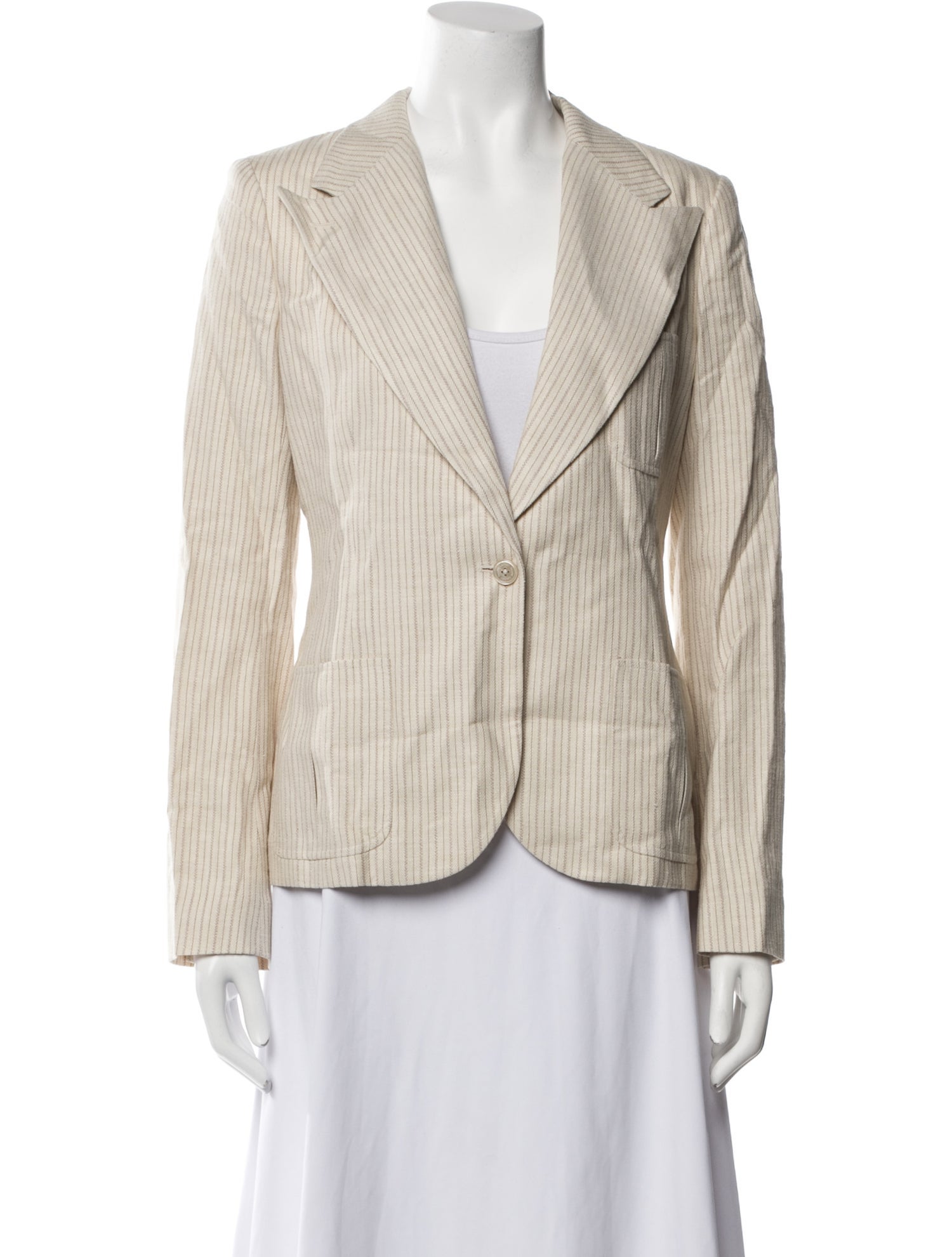 Ralph Lauren Purple Label Silk Striped Blazer w/ Tags