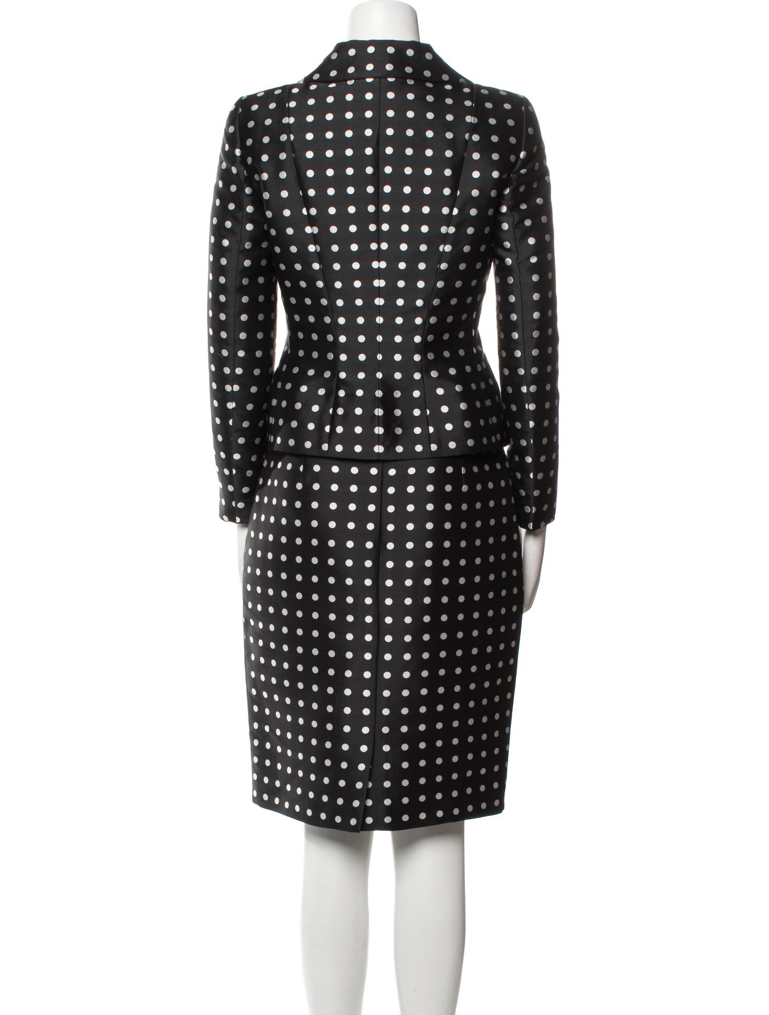 Ralph Lauren Purple Label Polka Dot Print Skirt Set