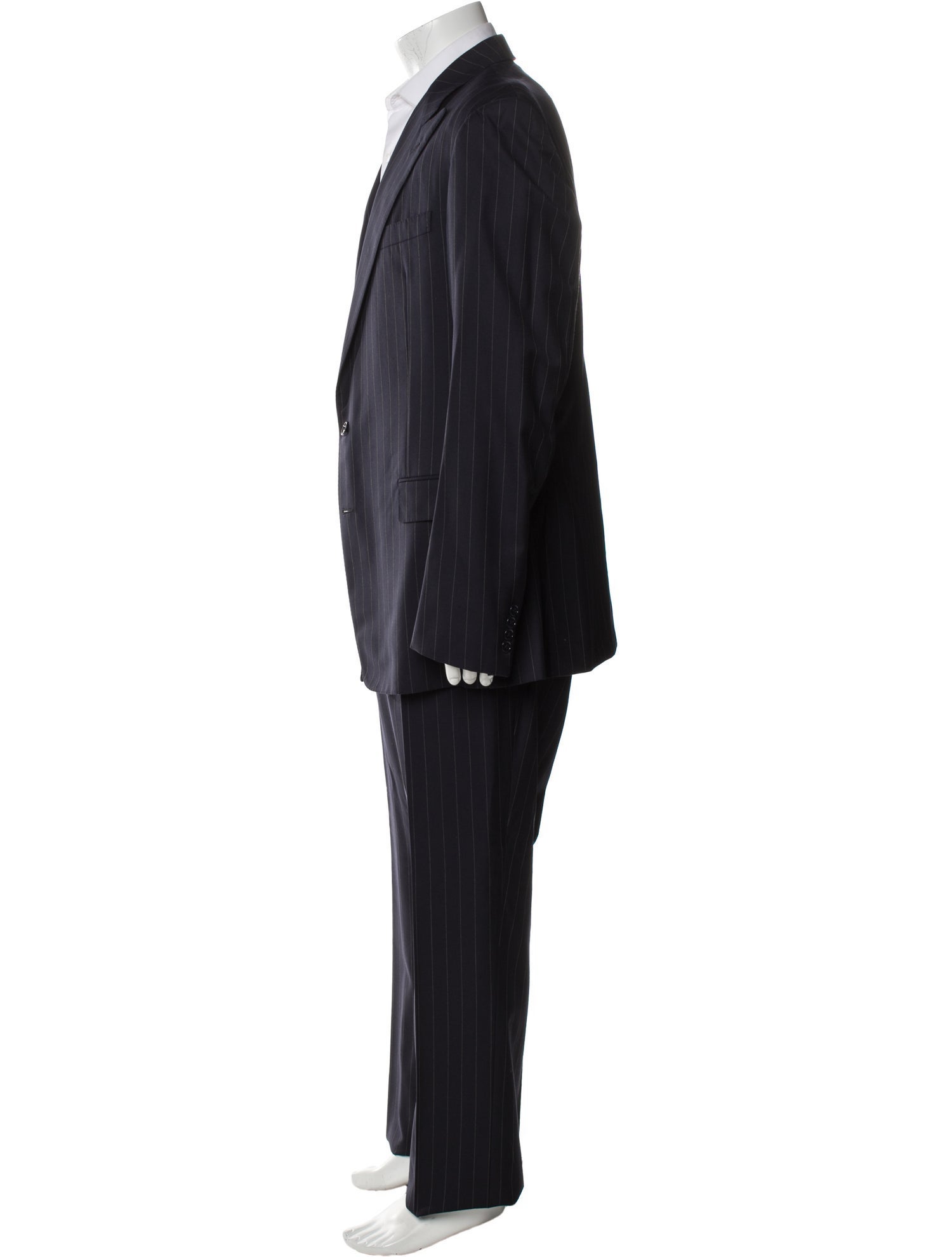 Ralph Lauren Purple Label Wool Striped Two-Piece Suit