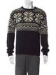 Ralph Lauren Purple Label Cashmere Graphic Print Pullover