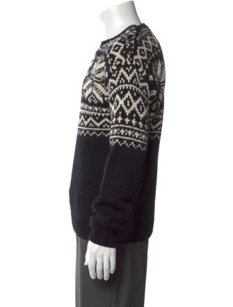 Ralph Lauren Purple Label Cashmere Graphic Print Pullover