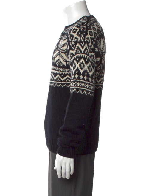 Ralph Lauren Purple Label Cashmere Graphic Print Pullover