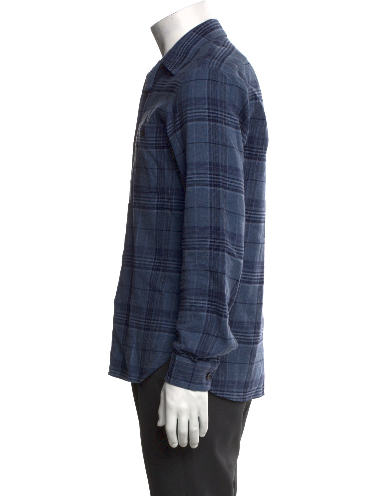 Ralph Lauren Purple Label Plaid Print Long Sleeve Shirt