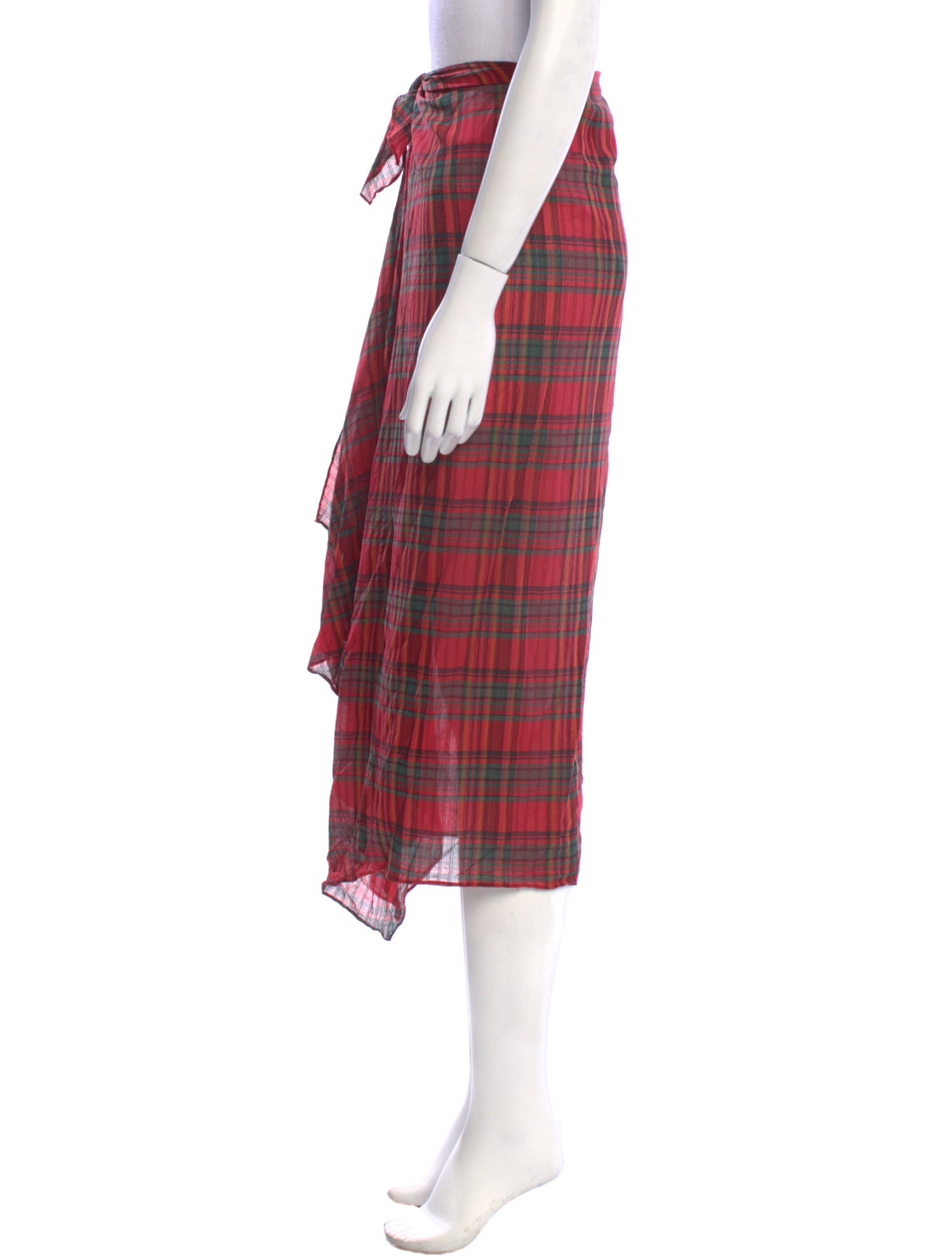 Ralph Lauren Purple Label Silk Midi Length Skirt