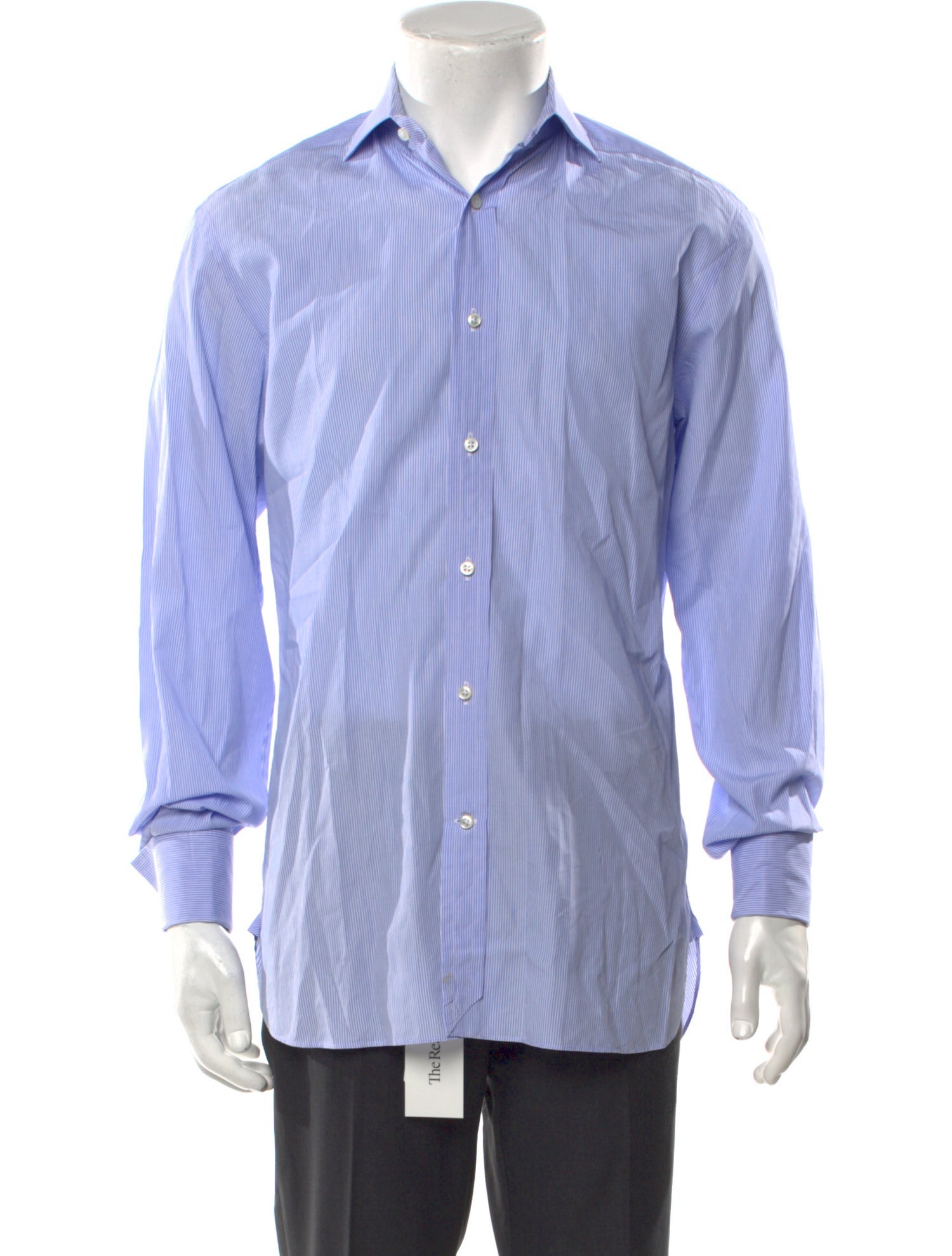 Ralph Lauren Purple Label Striped Long Sleeve Dress Shirt