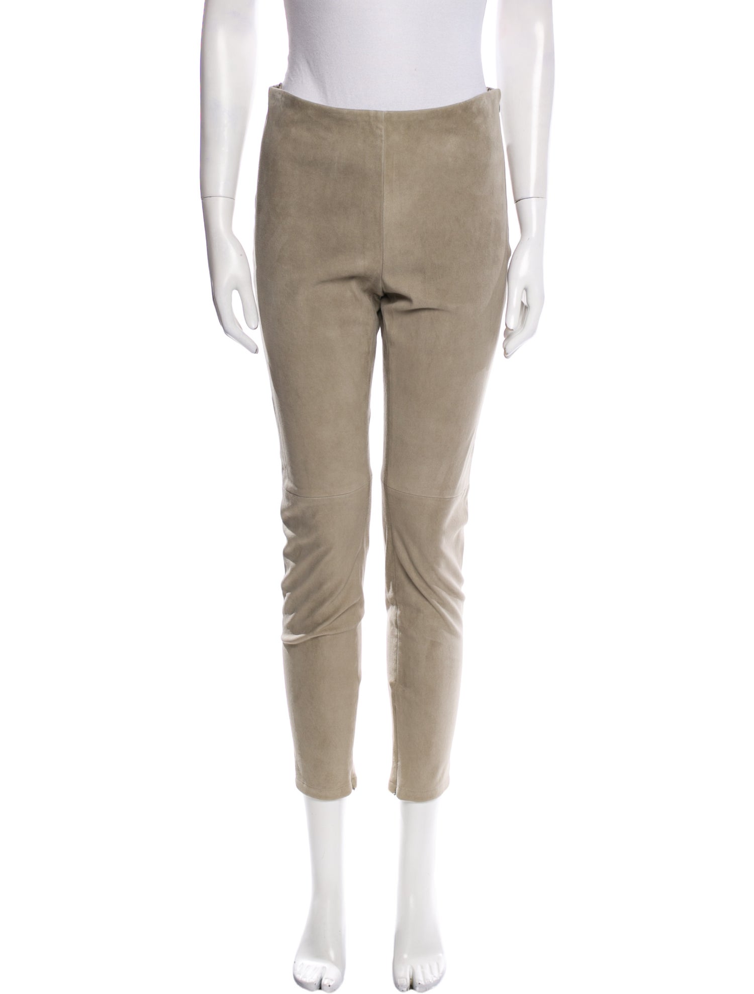 Ralph Lauren Purple Label Suede Skinny Leg Pants