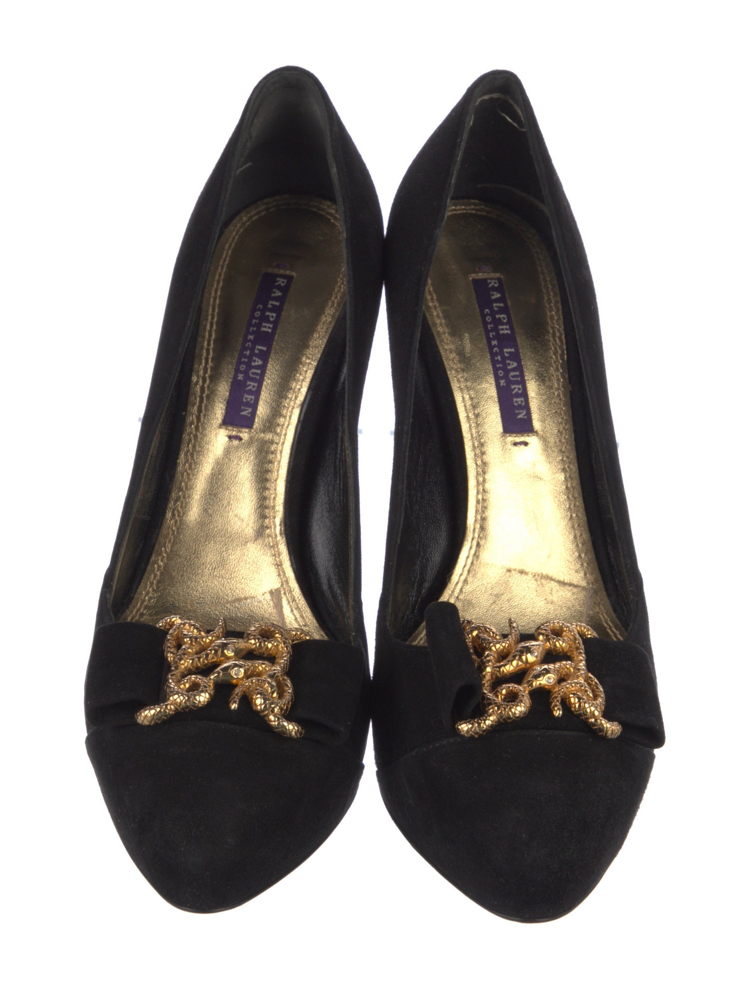 Ralph Lauren Purple Label Suede Pumps