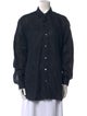 Ralph Lauren Purple Label Linen Long Sleeve Button-Up Top