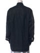 Ralph Lauren Purple Label Linen Long Sleeve Button-Up Top