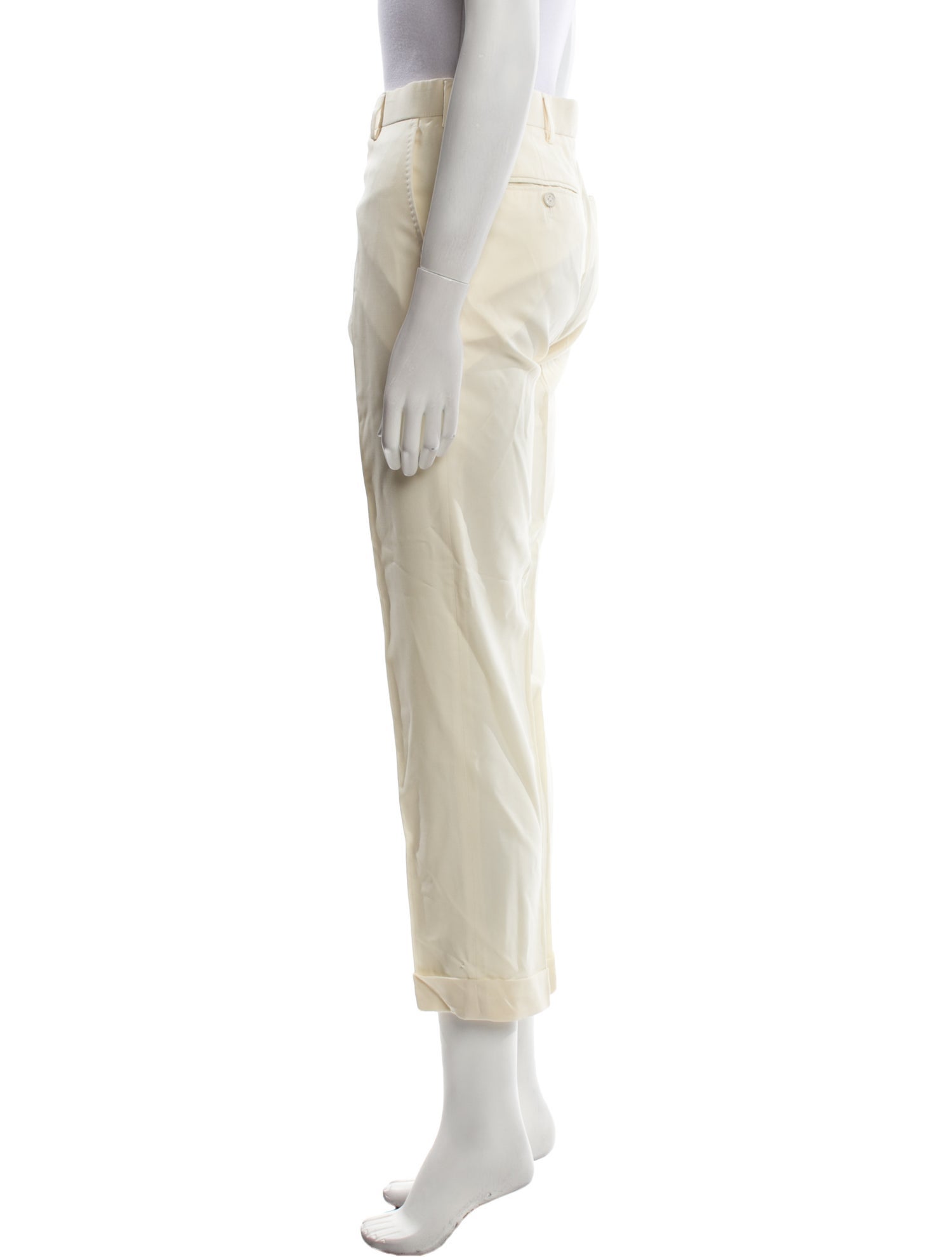 Ralph Lauren Purple Label Wool Straight Leg Pants