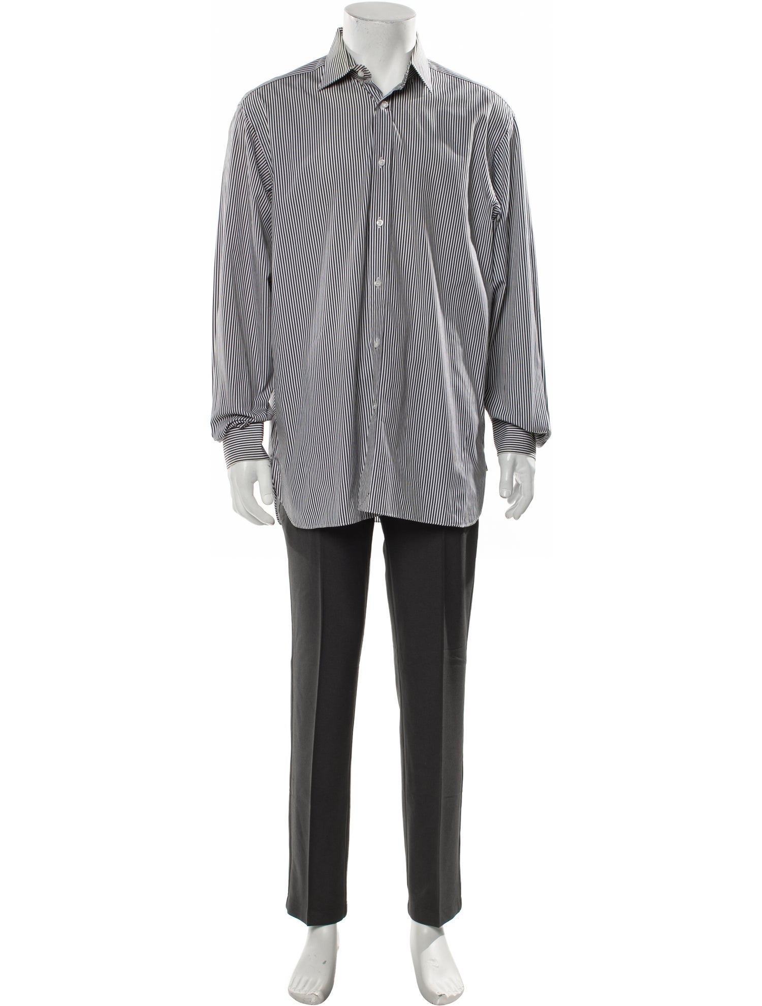 Ralph Lauren Purple Label Striped Long Sleeve Shirt