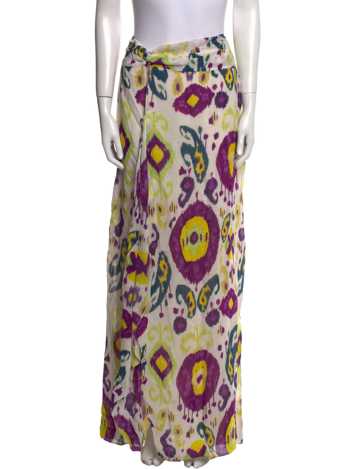 Ralph Lauren Purple Label Printed Long Skirt