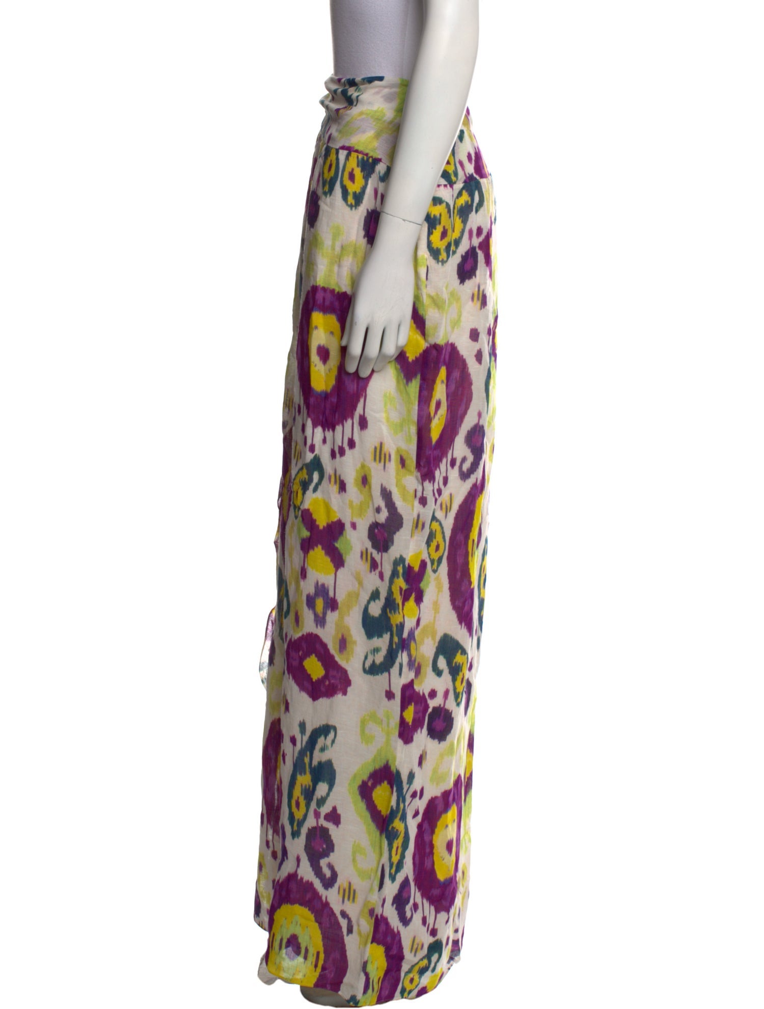 Ralph Lauren Purple Label Printed Long Skirt
