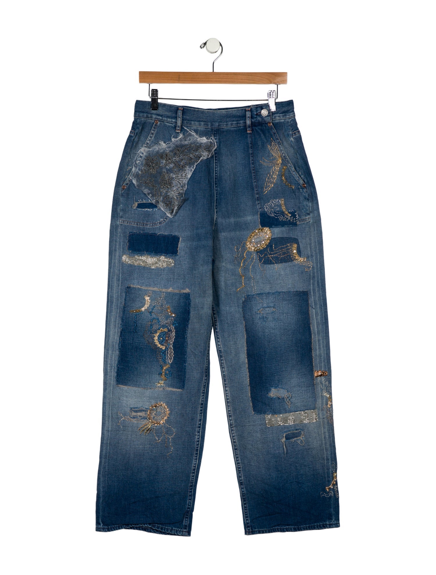 Ralph Lauren Purple Label High-Rise Wide Leg Jeans w/ Tags