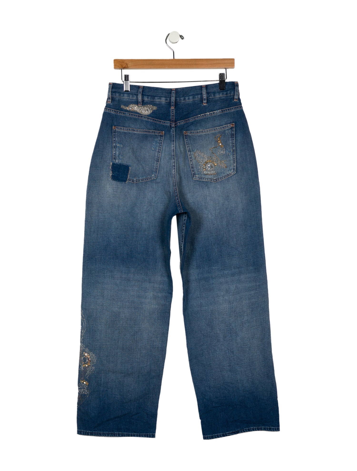 Ralph Lauren Purple Label High-Rise Wide Leg Jeans w/ Tags