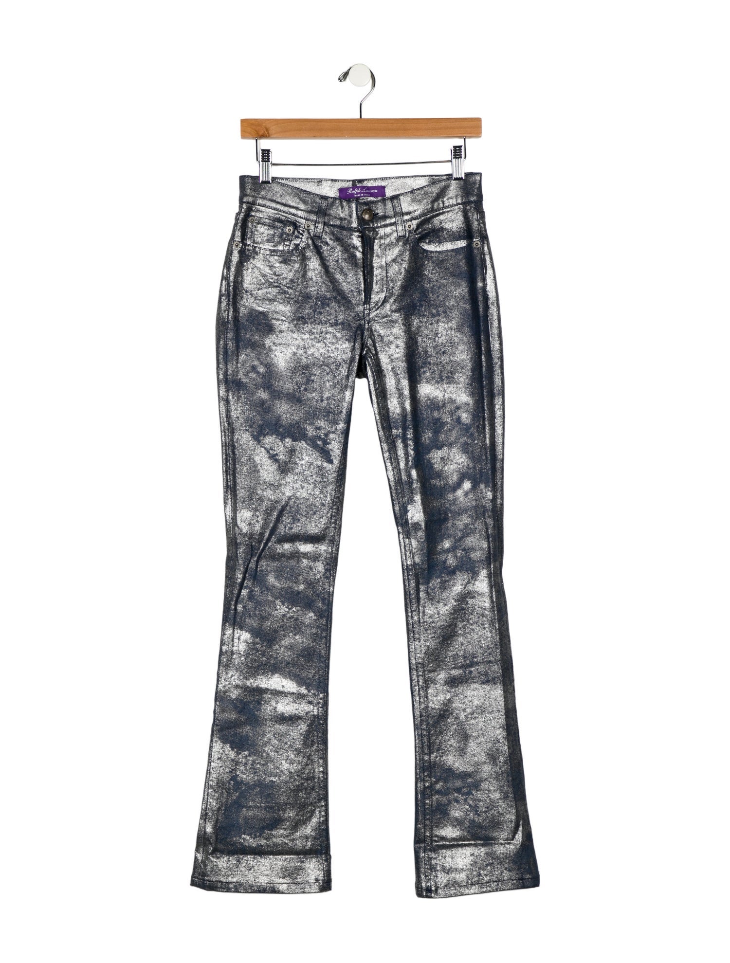 Ralph Lauren Purple Label Mid-Rise Straight Leg Jeans