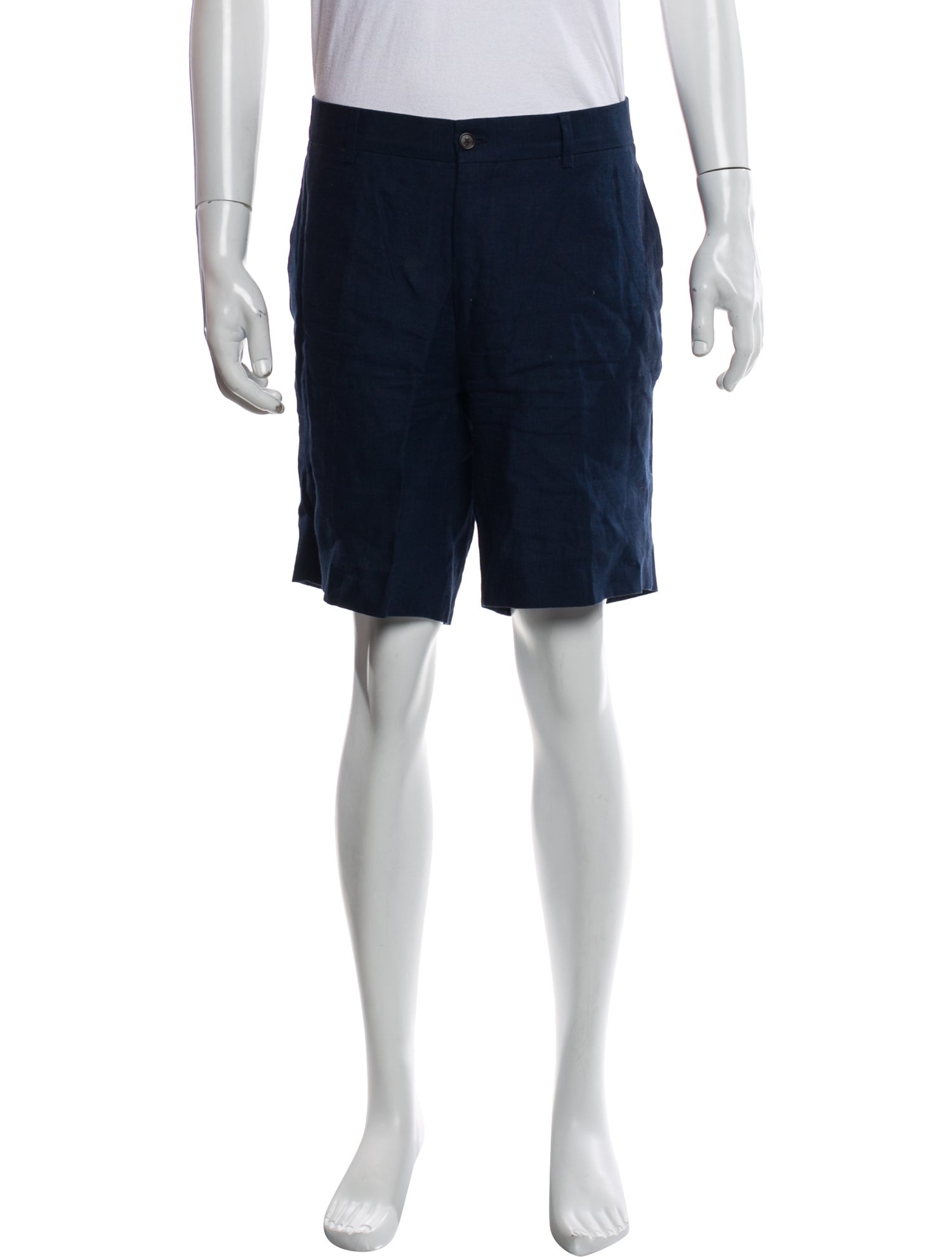 Ralph Lauren Purple Label Linen Flat Front Shorts