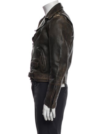 Ralph Lauren Purple Label Leather Moto Jacket