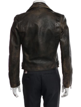 Ralph Lauren Purple Label Leather Moto Jacket