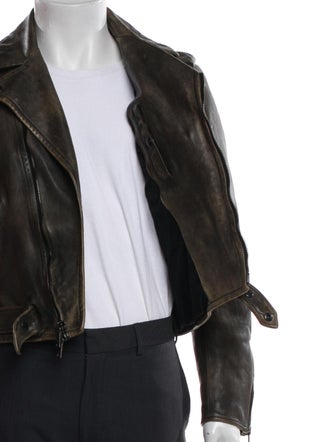 Ralph Lauren Purple Label Leather Moto Jacket