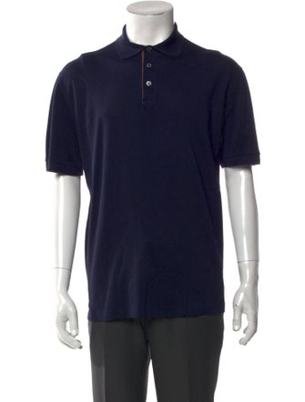 Ralph Lauren Purple Label Collar Short Sleeve Polo Shirt