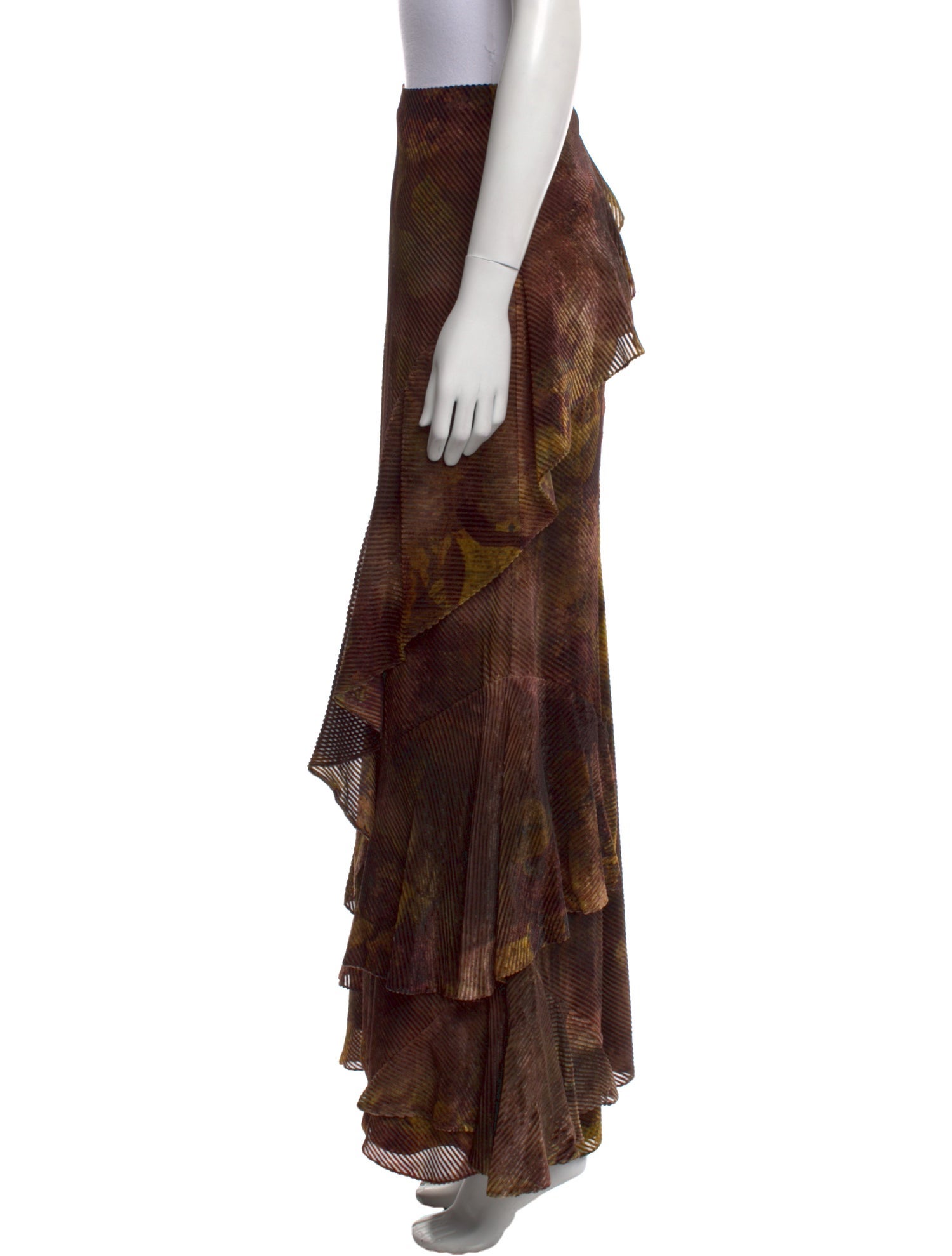 Ralph Lauren Purple Label Tie-Dye Print Long Skirt