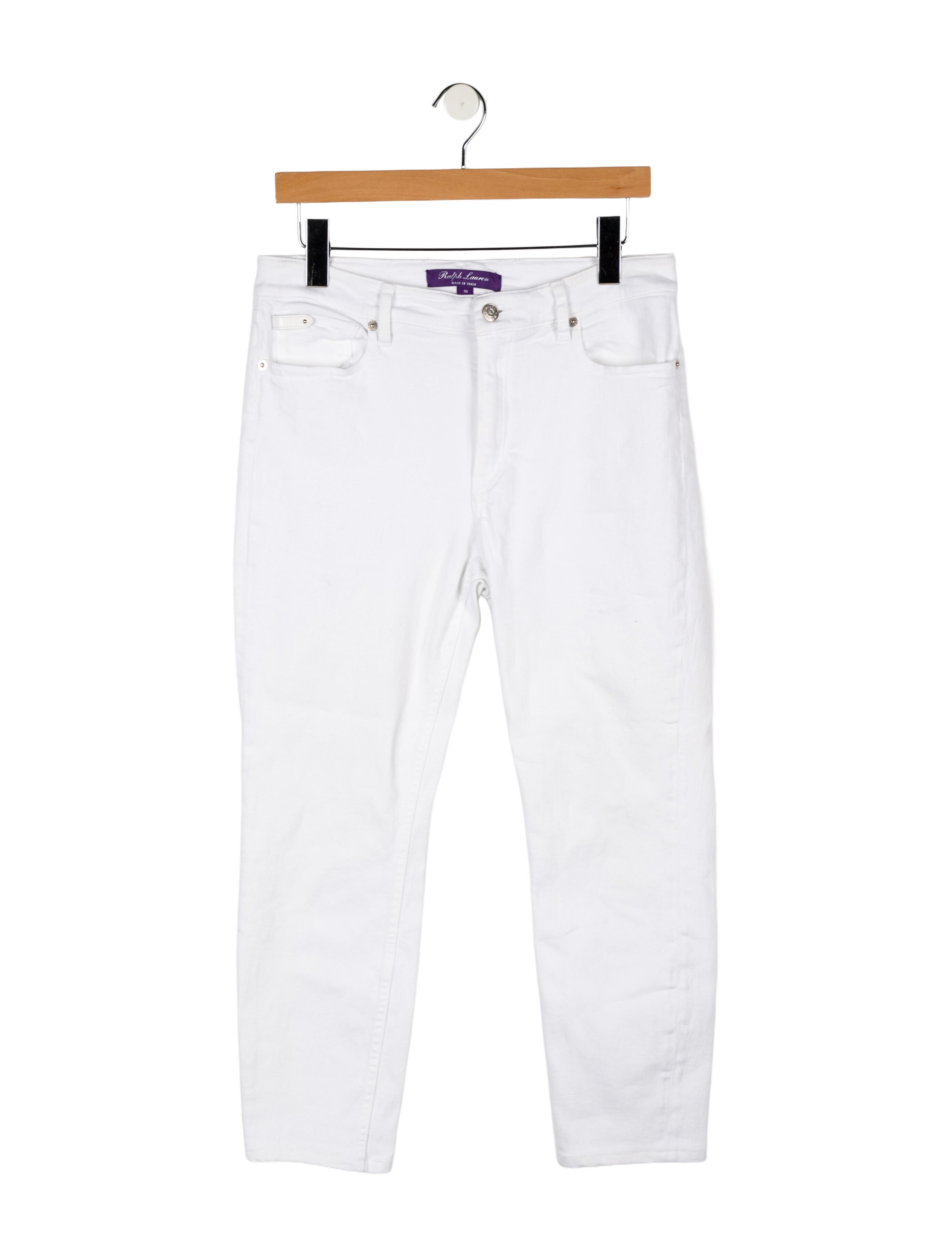 Ralph Lauren Purple Label Mid-Rise Straight Leg Jeans