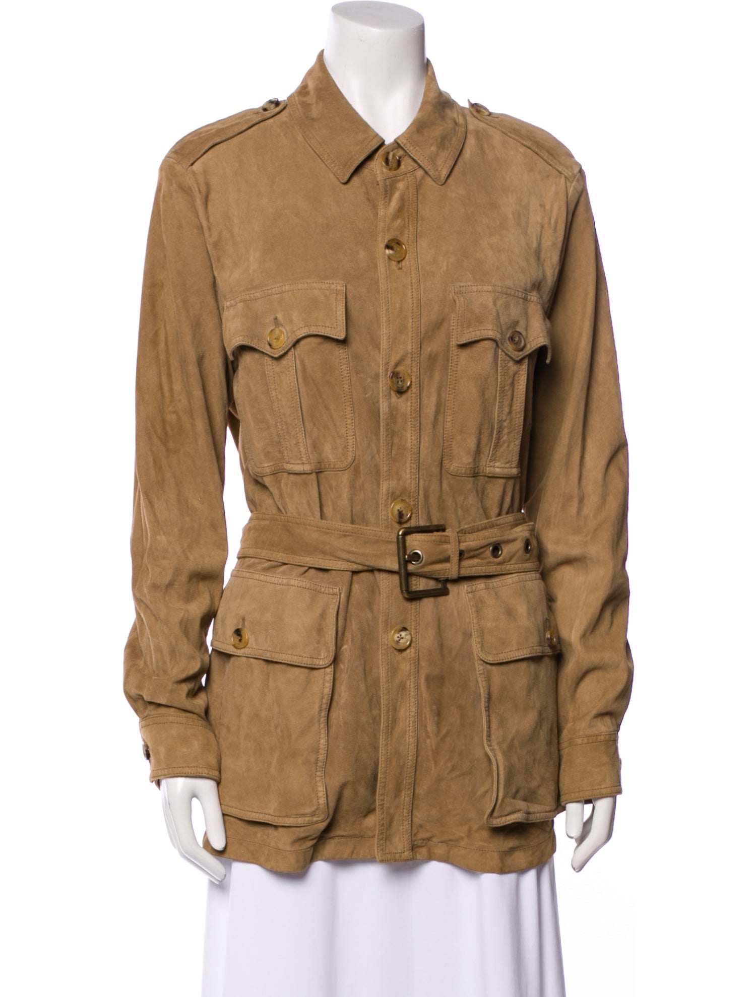 Ralph Lauren Purple Label Suede Utility Jacket