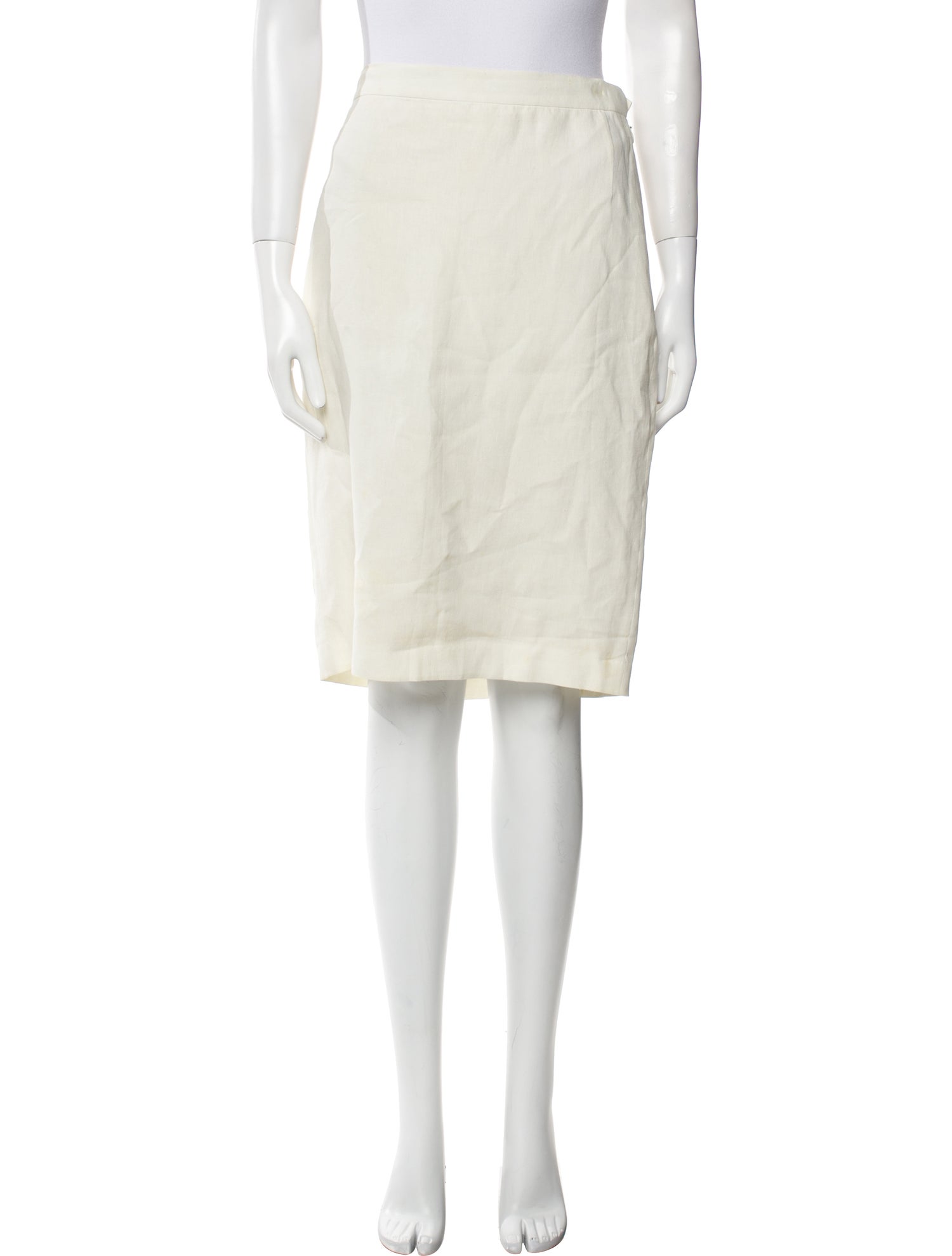 Ralph Lauren Purple Label Linen Knee-Length Skirt